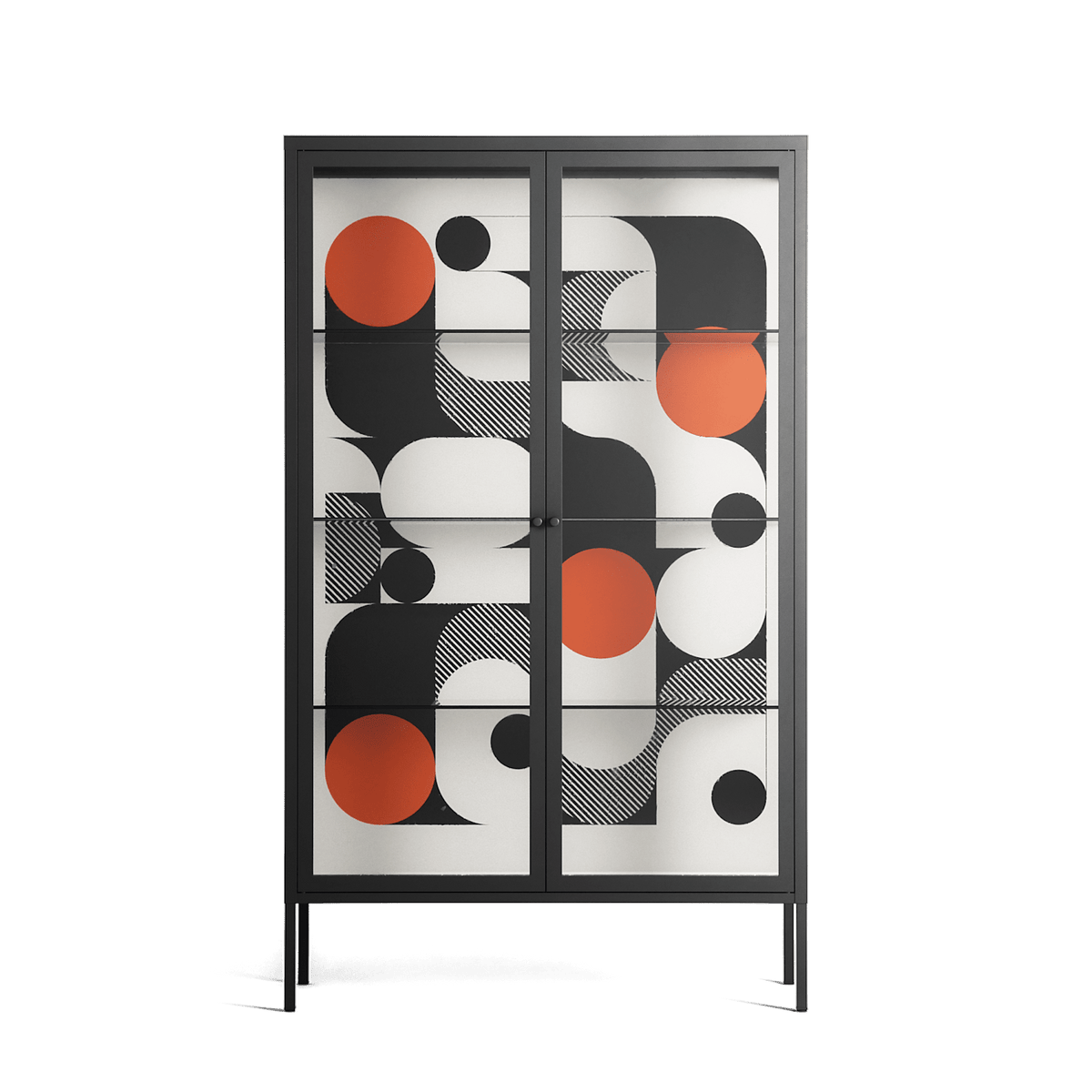 Conserto - Cabinet - Vratislav Pecka - Antracite - Clear glass