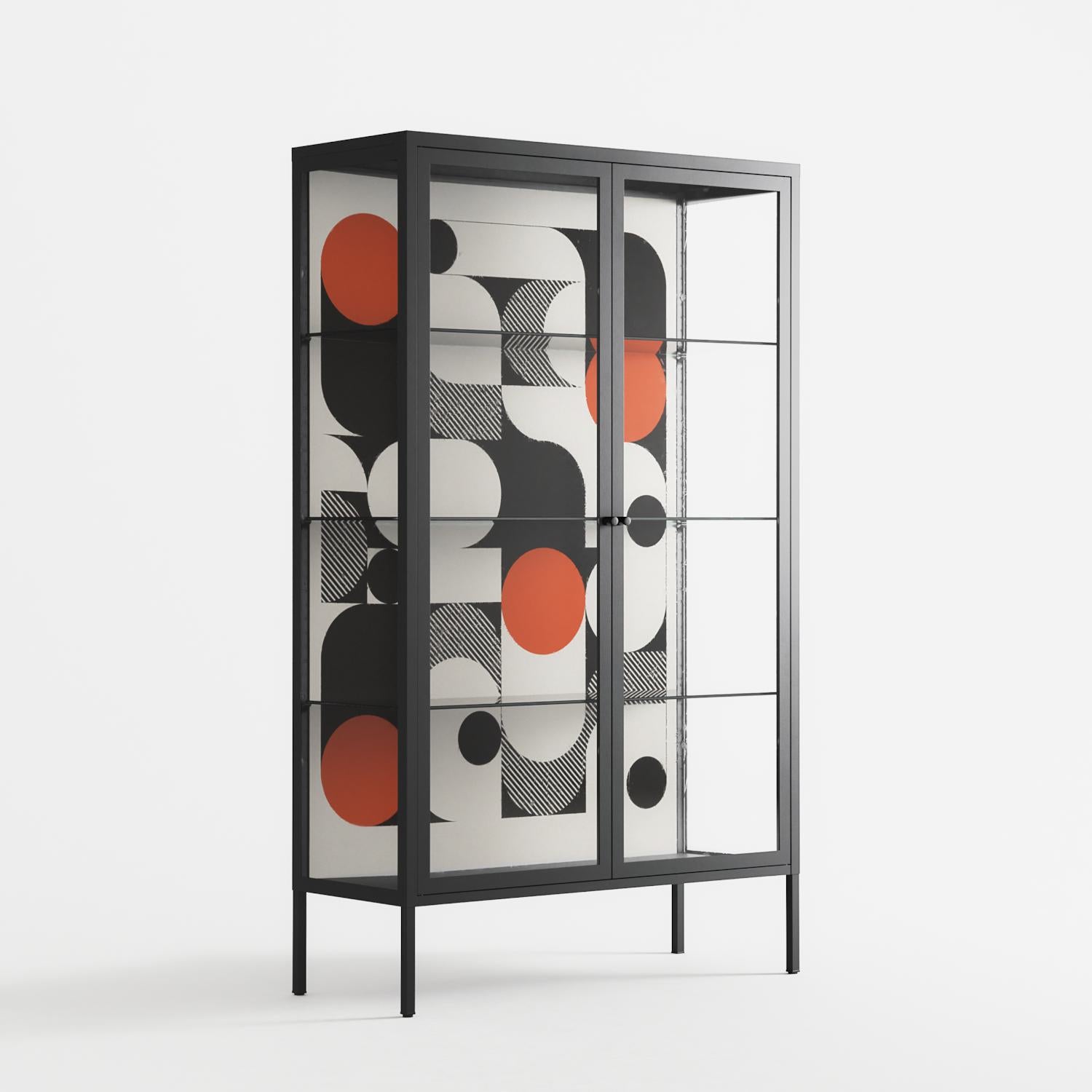Conserto - Cabinet - Vratislav Pecka - Antracite - Clear glass