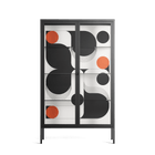 Conserto2 - Cabinet - Vratislav Pecka - Antracite - Clear glass