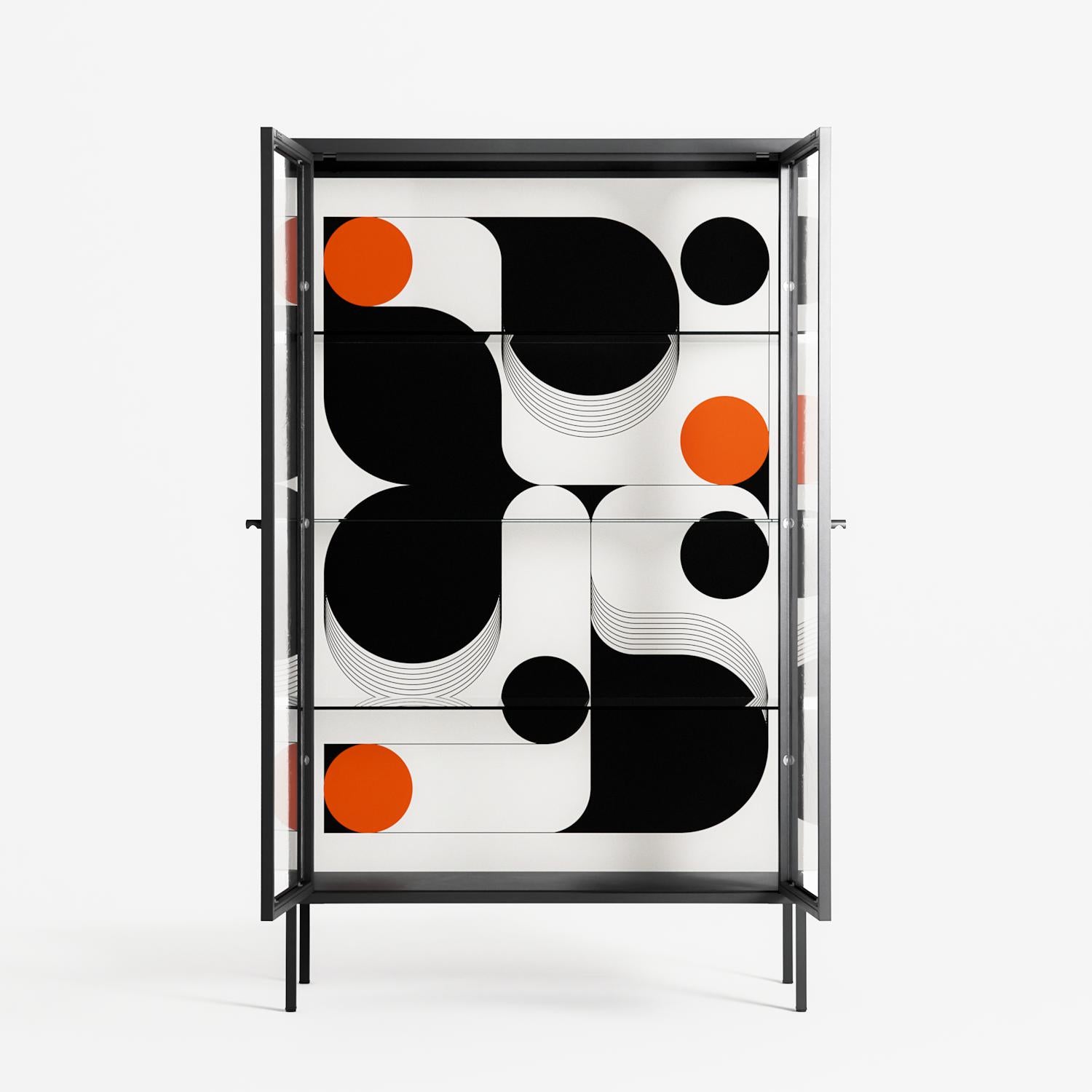 Conserto2 - Cabinet - Vratislav Pecka - Antracite - Clear glass