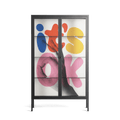 Its Ok - Cabinet - Vratislav Pecka - Antracite - Clear glass