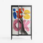Its Ok - Cabinet - Vratislav Pecka - Antracite - Clear glass