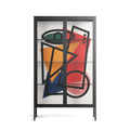 Misplaced - Cabinet - Vratislav Pecka - Antracite - Clear glass