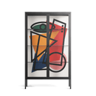 Misplaced - Cabinet - Vratislav Pecka - Antracite - Clear glass