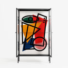Misplaced - Cabinet - Vratislav Pecka - Antracite - Clear glass