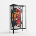 Misplaced - Cabinet - Vratislav Pecka - Antracite - Clear glass