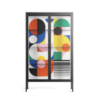 Murano - Cabinet - Vratislav Pecka - Antracite - Clear glass