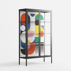 Murano - Cabinet - Vratislav Pecka - Antracite - Clear glass