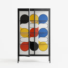 Springs - Cabinet - Vratislav Pecka - Antracite - Clear glass