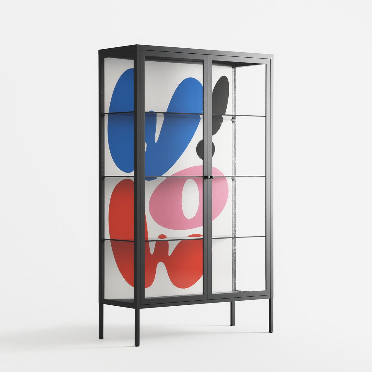 Wow - Cabinet - Vratislav Pecka - Antracite - Clear glass
