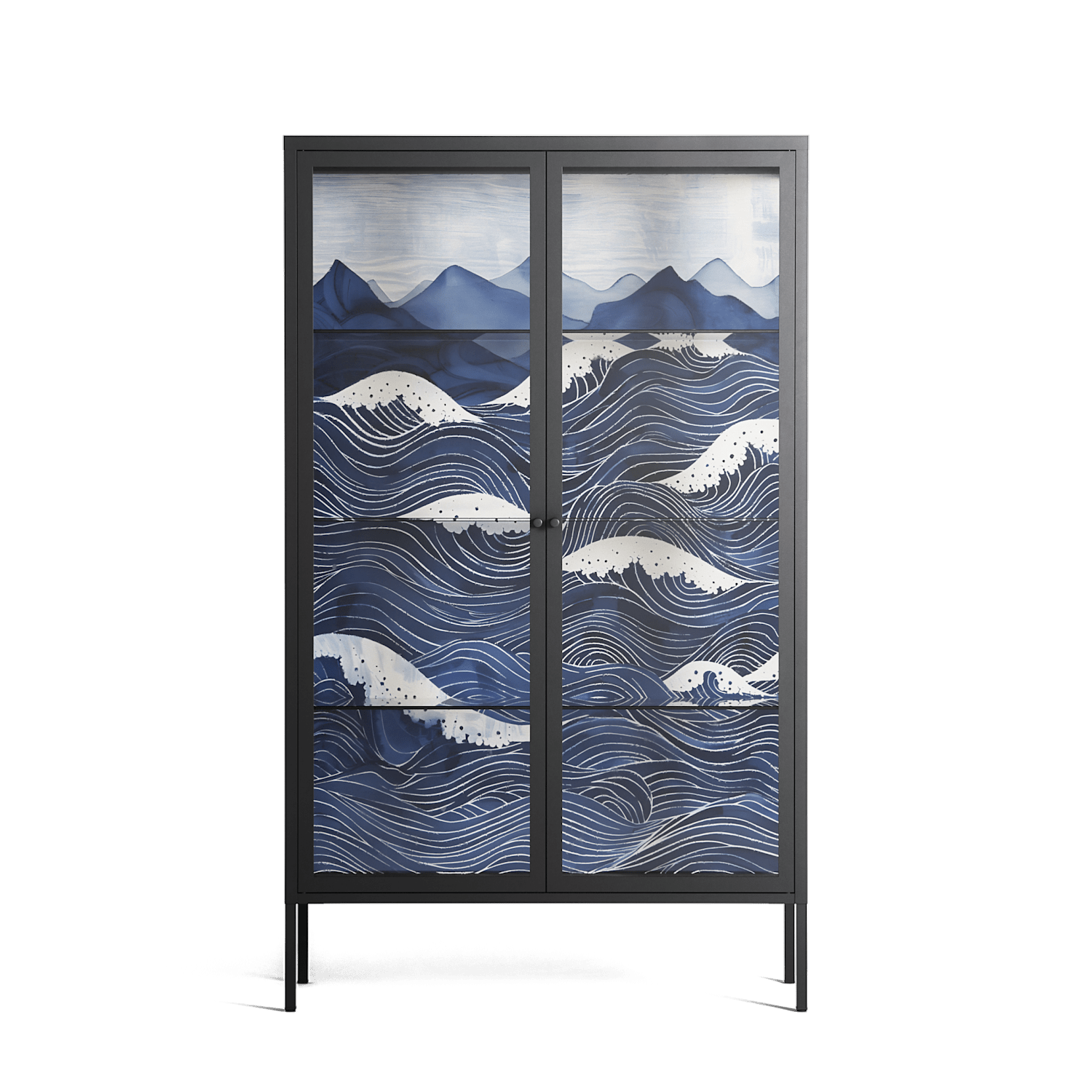 Dalgalar - Cabinet - Nur Rydberg - Antracite - Clear glass