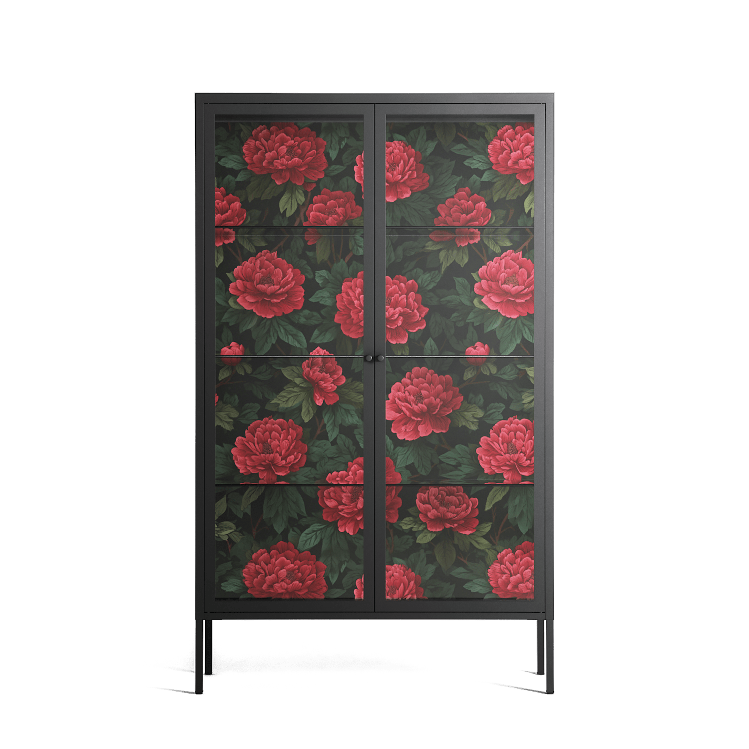 Mormors Rabatt - Cabinet - Nur Rydberg - Antracite - Clear glass