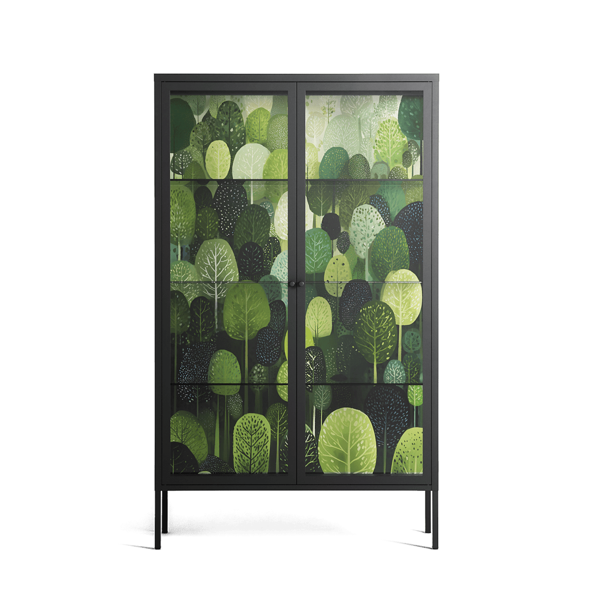 Tummetott - Cabinet - Nur Rydberg - Antracite - Clear glass
