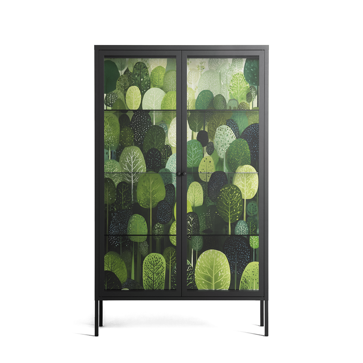 Tummetott - Cabinet - Nur Rydberg - Antracite - Clear glass