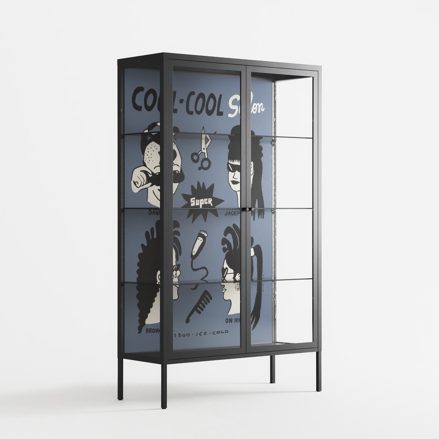 Cool Cool Salon Grey - Cabinet - Aley Wild - Antracite - Clear glass
