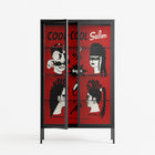 Cool Cool Salon Red - Cabinet - Aley Wild - Antracite - Clear glass