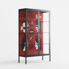 Cool Cool Salon Red - Cabinet - Aley Wild - Antracite - Clear glass