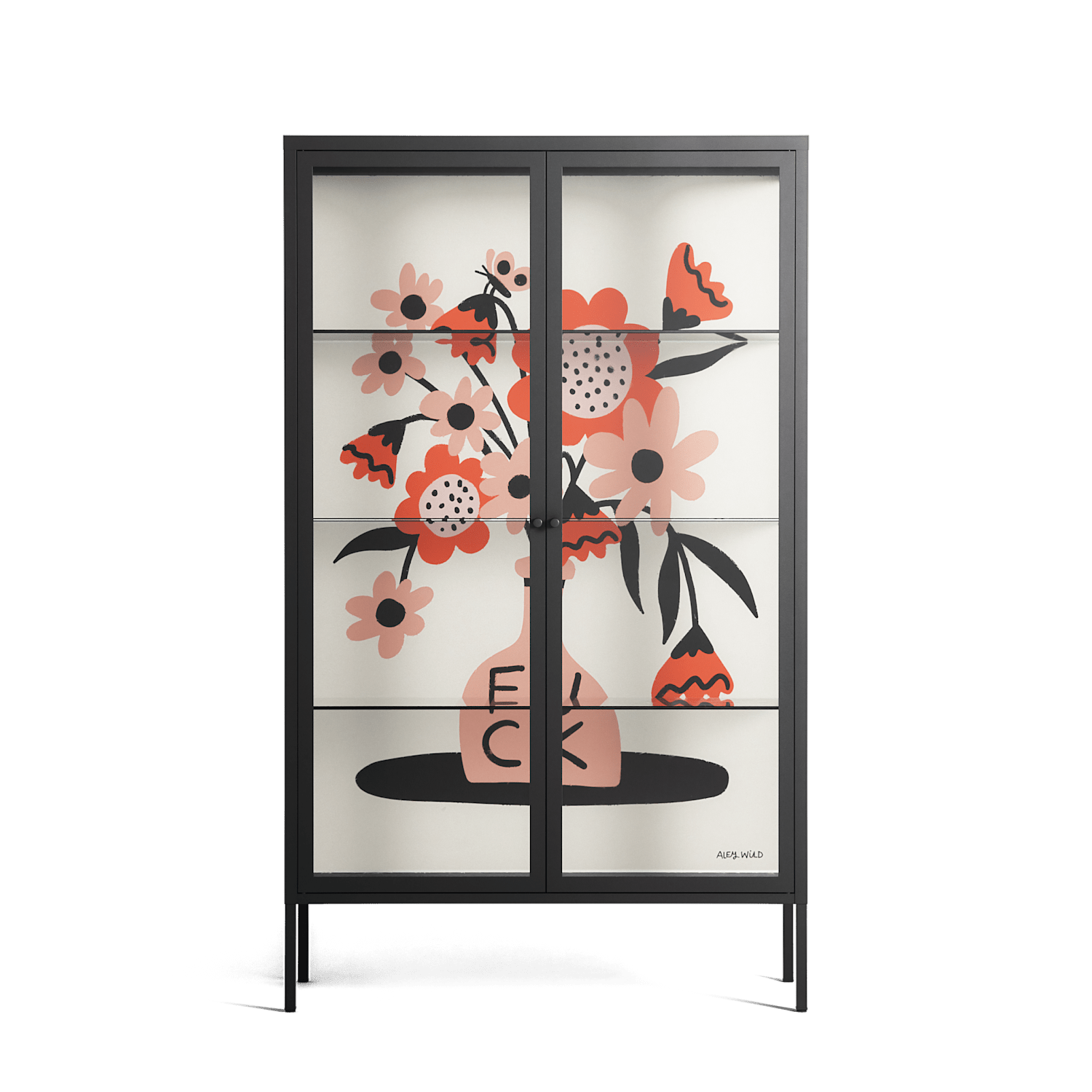 Fuck - Cabinet - Aley Wild - Antracite - Clear glass