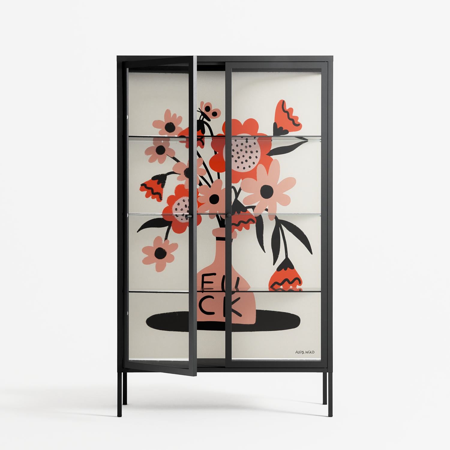 Fuck - Cabinet - Aley Wild - Antracite - Clear glass