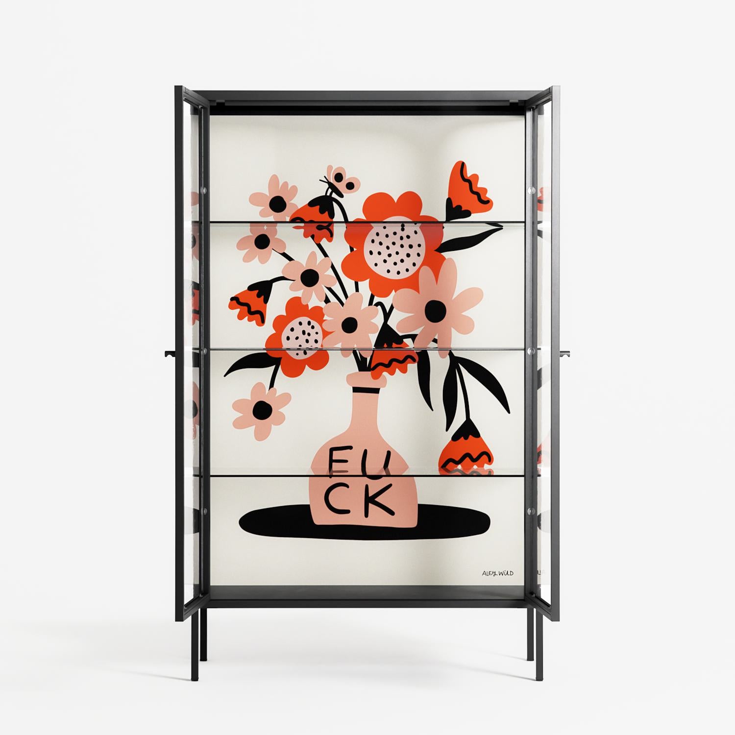 Fuck - Cabinet - Aley Wild - Antracite - Clear glass