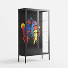 Mushroom Dance Multi - Cabinet - Aley Wild - Antracite - Clear glass