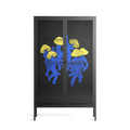 Mushroom Dance Blue - Cabinet - Aley Wild - Antracite - Clear glass