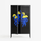 Mushroom Dance Blue - Cabinet - Aley Wild - Antracite - Clear glass