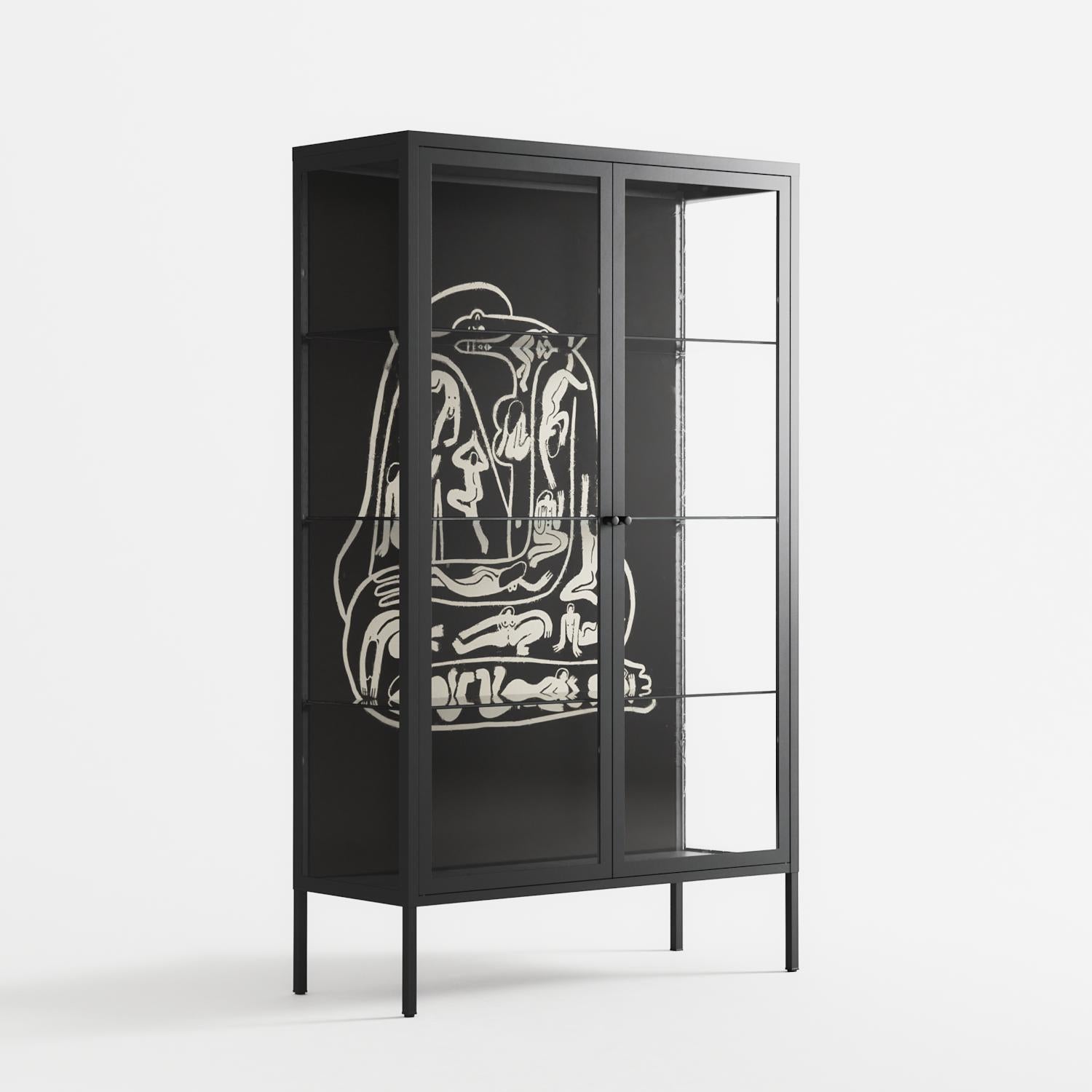 Nudes on Nudes - Cabinet - Aley Wild - Antracite - Clear glass