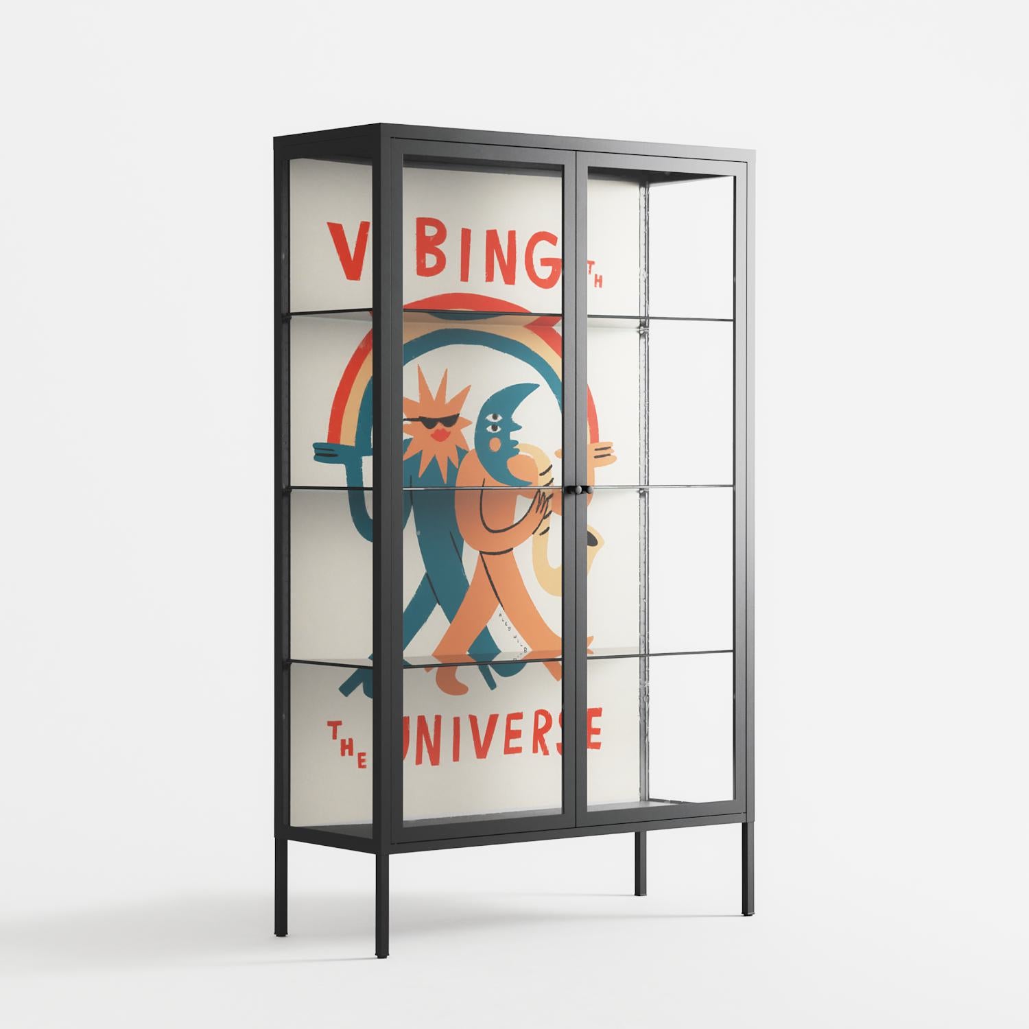 Vibing With The Universe - Cabinet - Aley Wild - Antracite - Clear glass