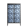 Blue Poppy 2 - Cabinet - Katie O’Shea - Antracite - Clear glass