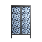 Blue Poppy 2 - Cabinet - Katie O’Shea - Antracite - Clear glass