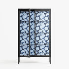 Blue Poppy 2 - Cabinet - Katie O’Shea - Antracite - Clear glass