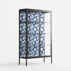 Blue Poppy 2 - Cabinet - Katie O’Shea - Antracite - Clear glass