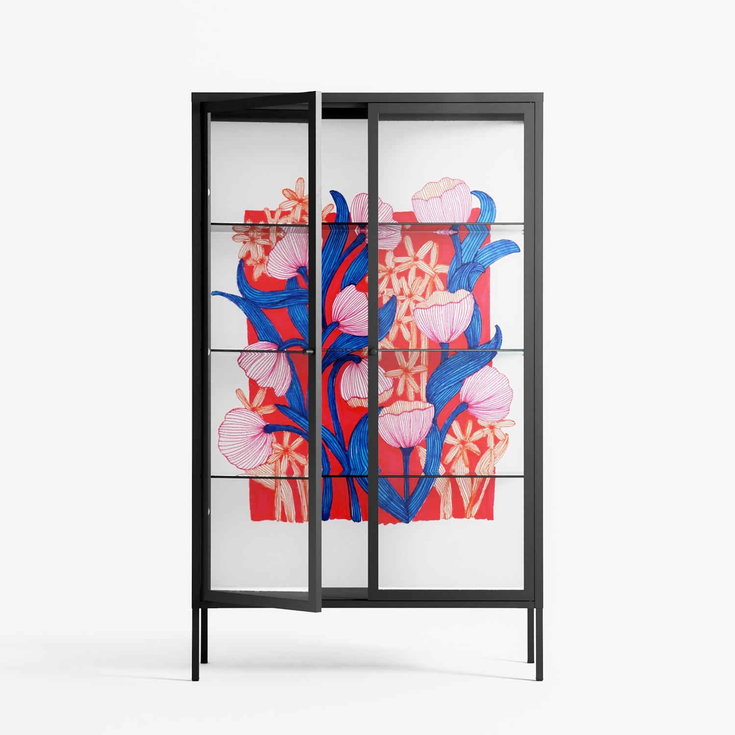 Buttercup - Cabinet - Katie O’Shea - Antracite - Clear glass