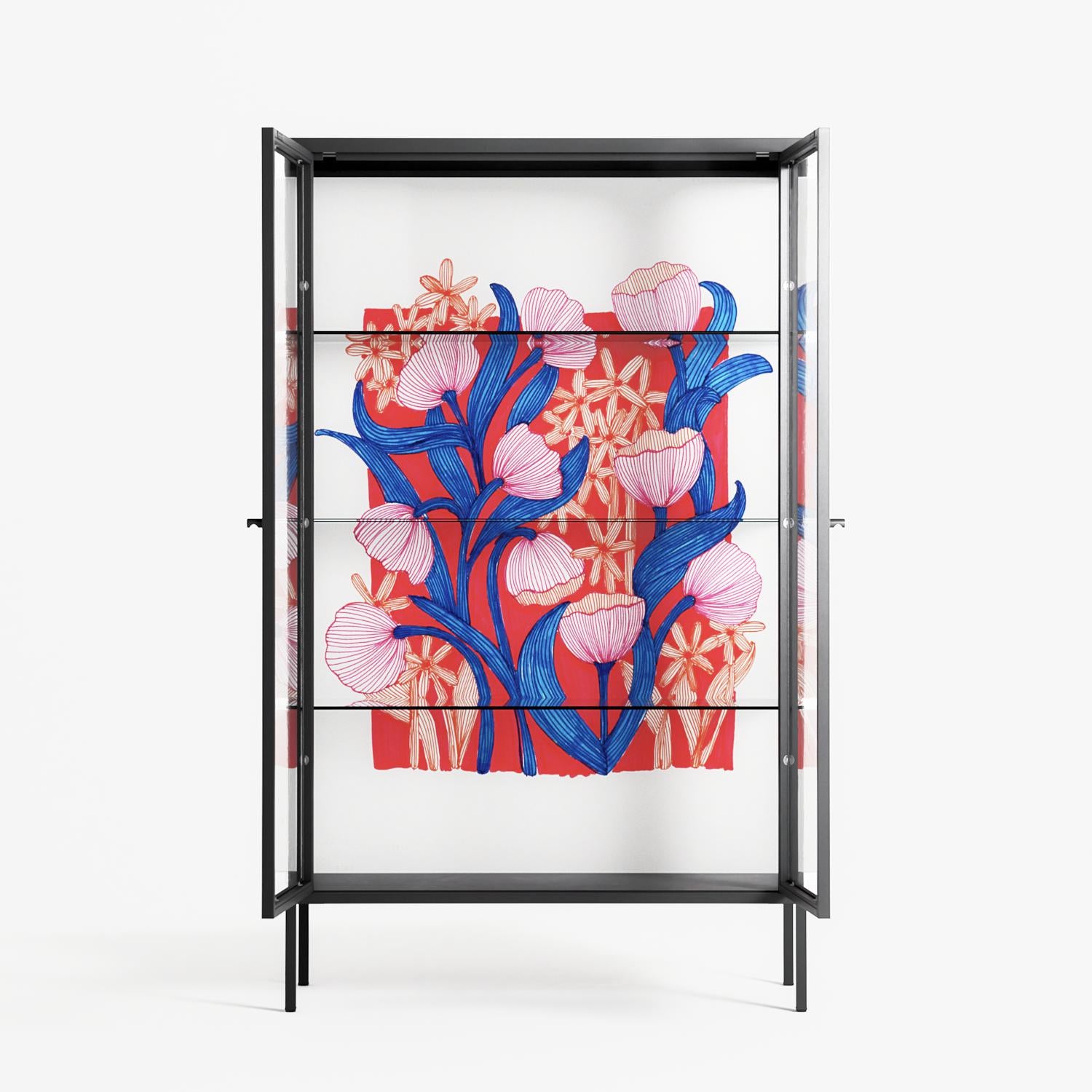 Buttercup - Cabinet - Katie O’Shea - Antracite - Clear glass