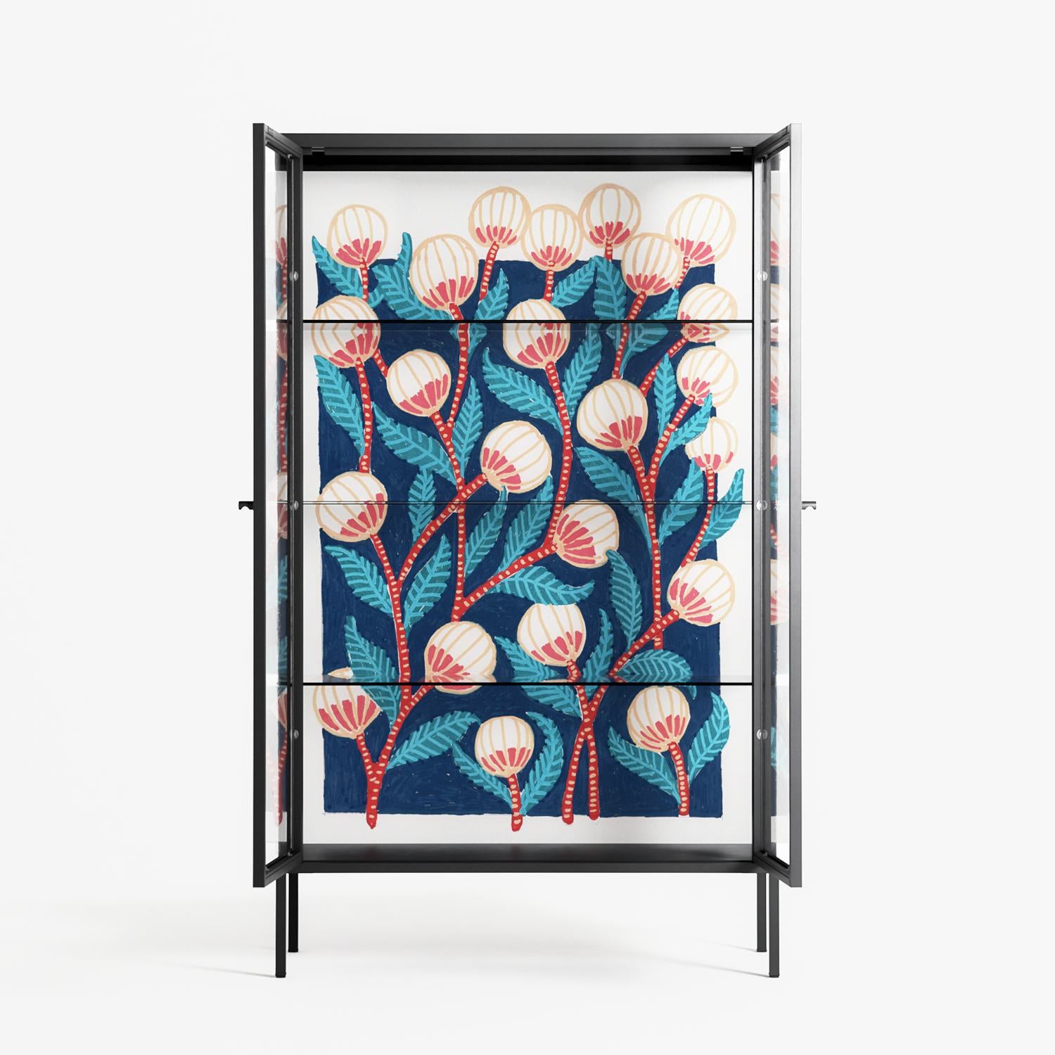 Gooseberries - Cabinet - Katie O’Shea - Antracite - Clear glass