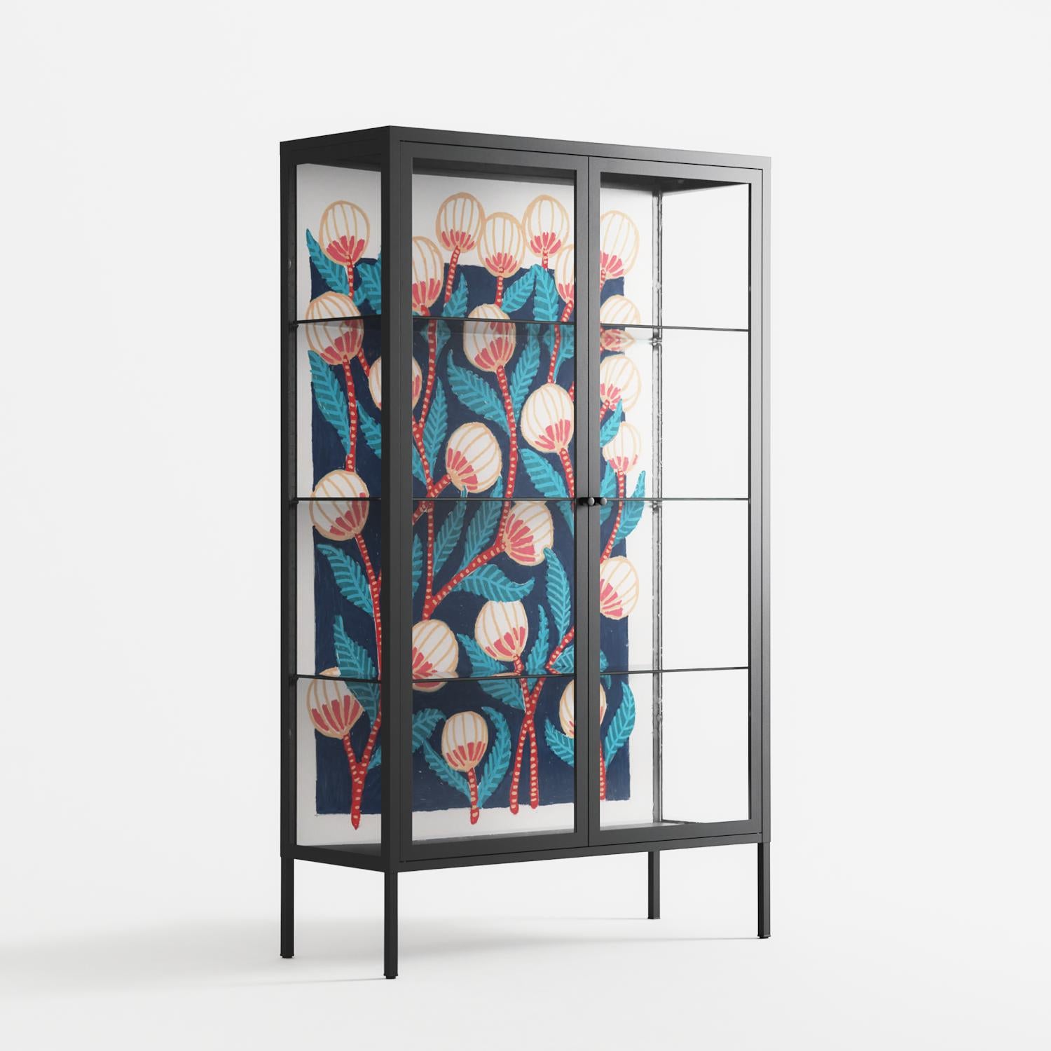 Gooseberries - Cabinet - Katie O’Shea - Antracite - Clear glass