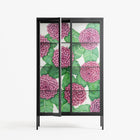 Pink Floras - Cabinet - Katie O’Shea - Antracite - Clear glass