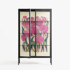 Tulips - Cabinet - Katie O’Shea - Antracite - Clear glass