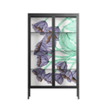 Tulips Purple - Cabinet - Katie O’Shea - Antracite - Clear glass
