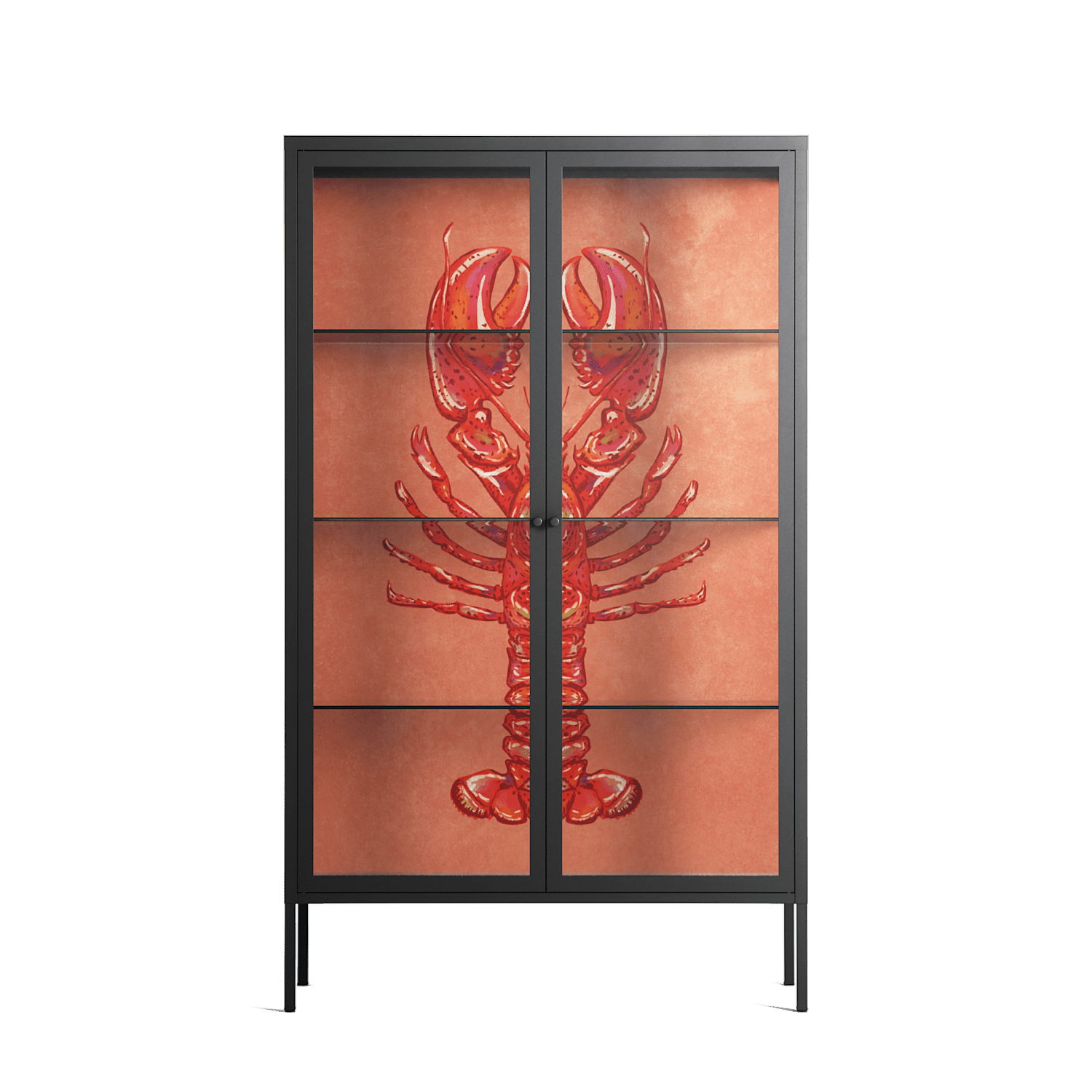 Lobster - Cabinet - Raissa Oltmanns - Antracite - Clear glass