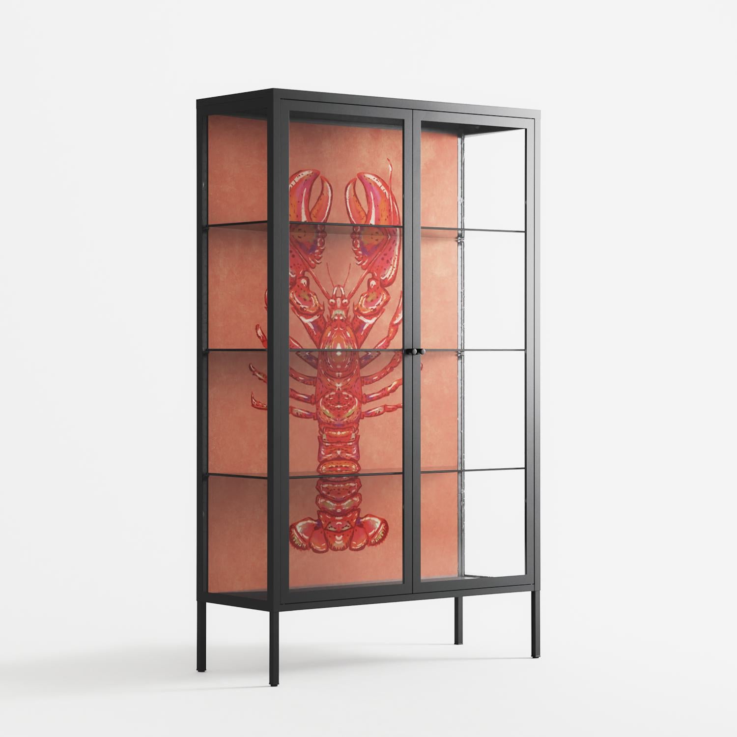 Lobster - Cabinet - Raissa Oltmanns - Antracite - Clear glass