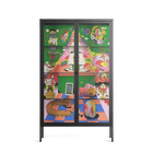 The Holy Mountain - Cabinet - Cezar Berje - Antracite - Clear glass