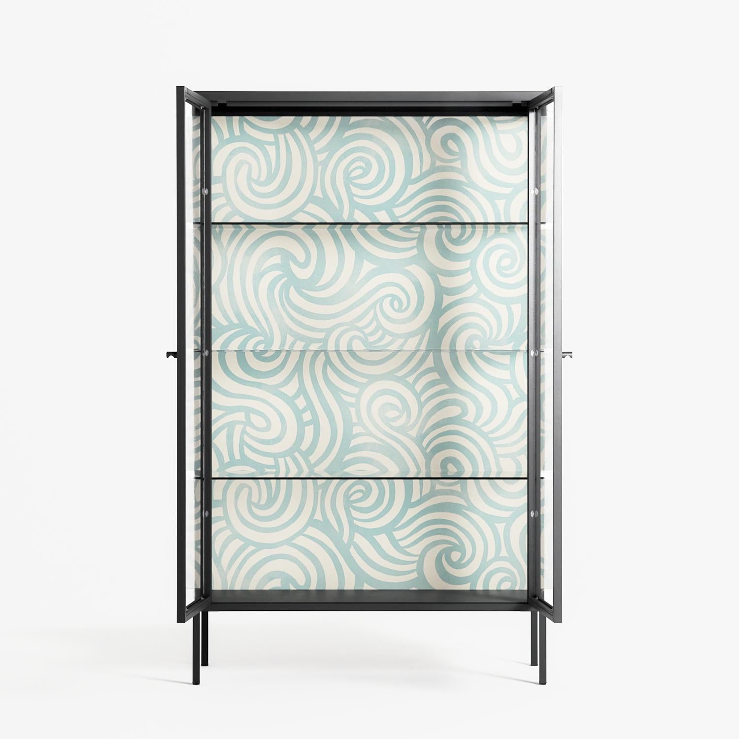 Epic Swirl - Cabinet - Amy Suther - Antracite - Clear glass