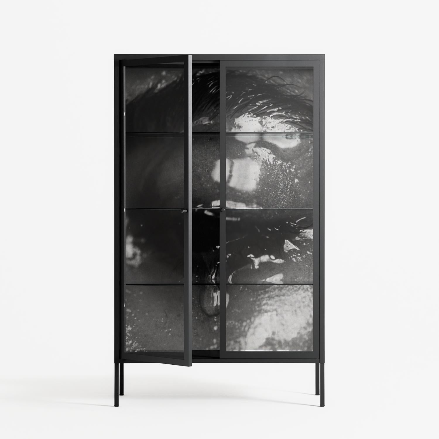 Gel - Cabinet - Nadia Ryder - Antracite - Clear glass