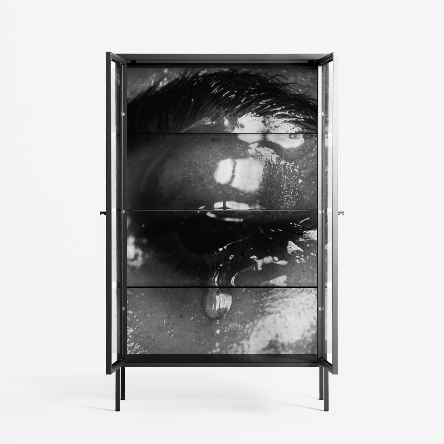 Gel - Cabinet - Nadia Ryder - Antracite - Clear glass