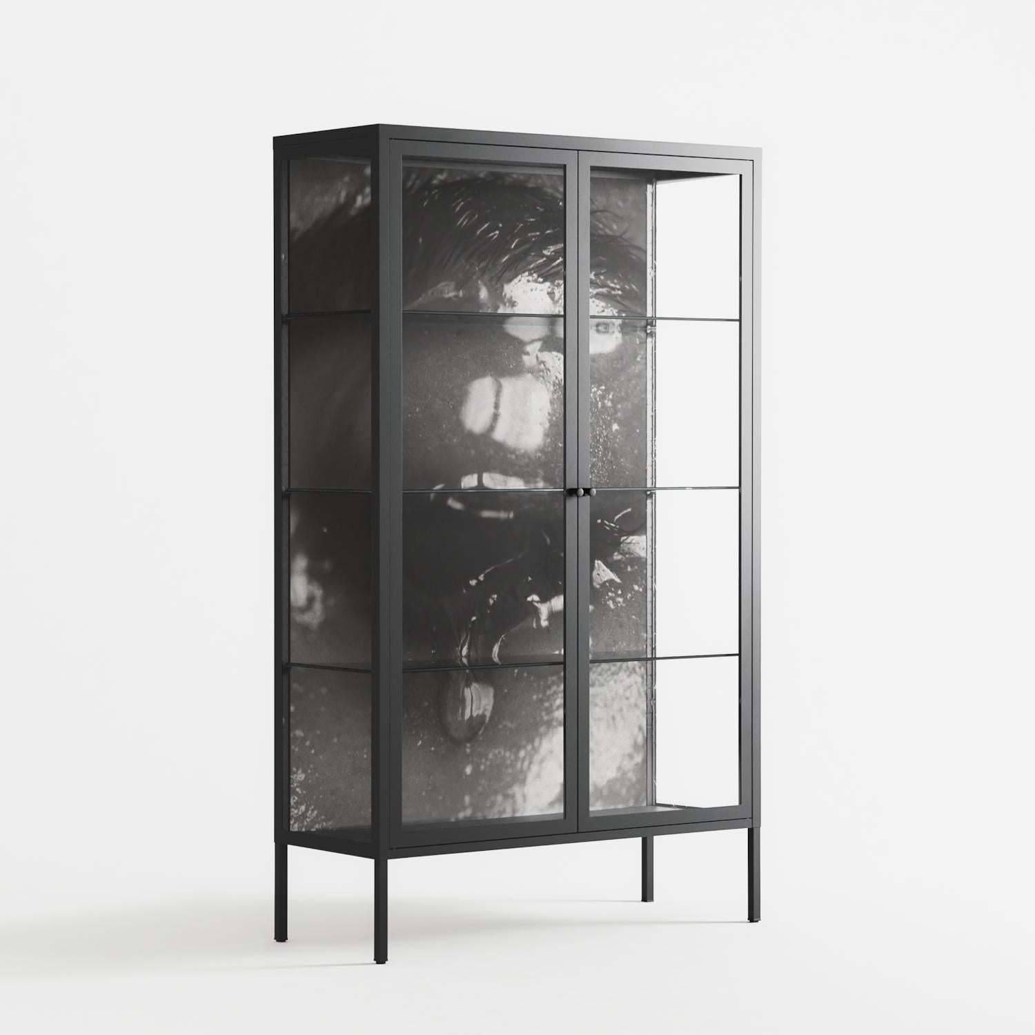Gel - Cabinet - Nadia Ryder - Antracite - Clear glass