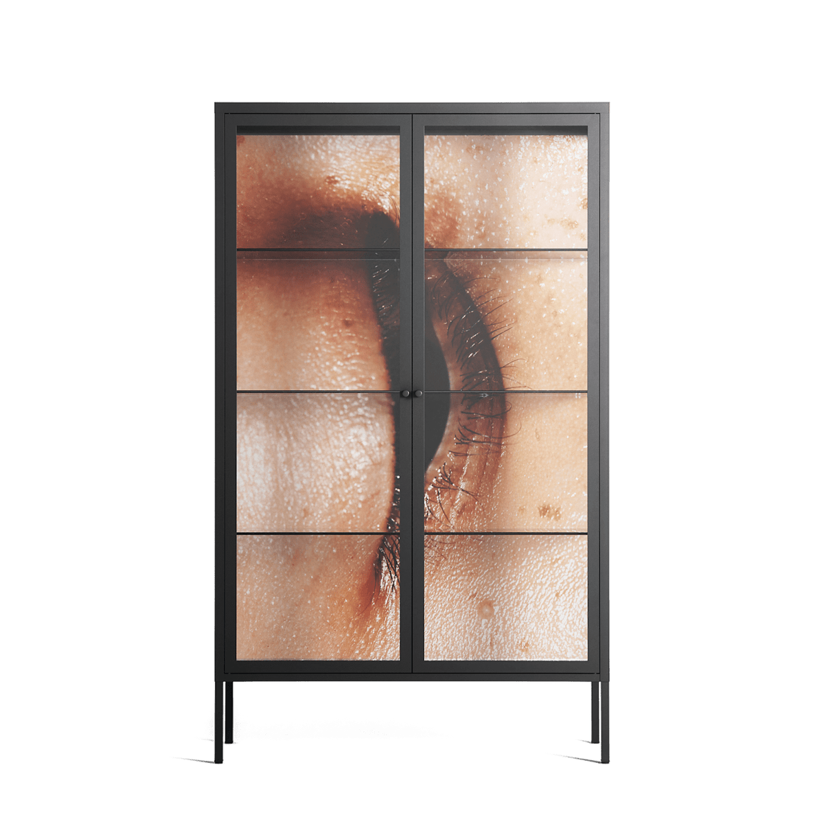 Glow - Cabinet - Nadia Ryder - Antracite - Clear glass