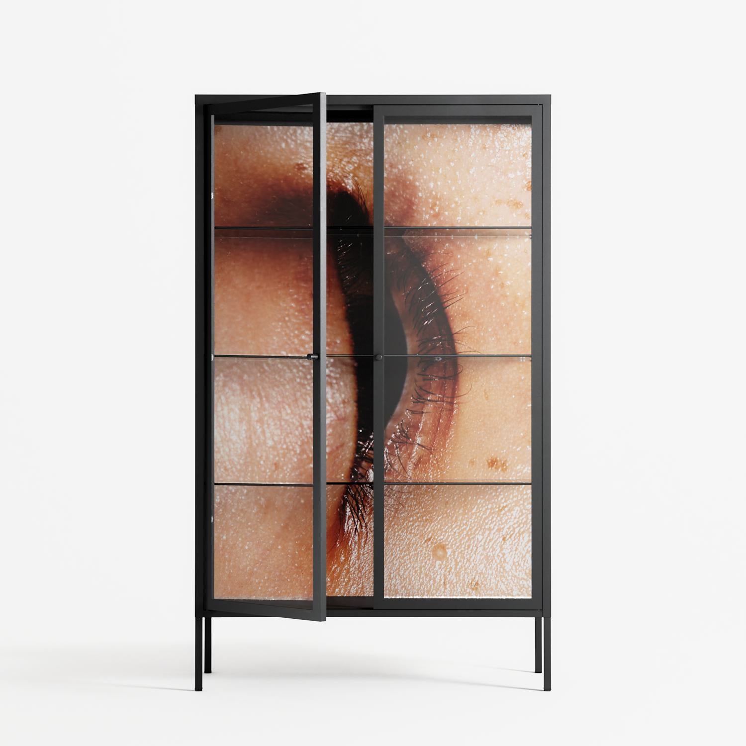 Glow - Cabinet - Nadia Ryder - Antracite - Clear glass