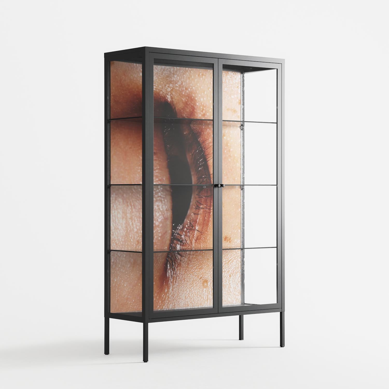 Glow - Cabinet - Nadia Ryder - Antracite - Clear glass